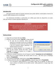 Configuración WiFi uade_academica Introducción