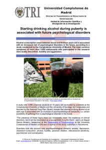 Starting drinking alcohol during puberty is associated with future
