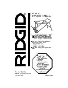 owners manual ac9930 - RIDGID Professional Tools