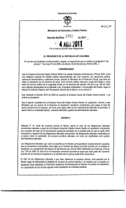 Decreto 2752 - Presidencia de la República de Colombia