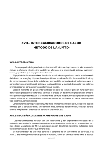 XVII.- INTERCAMBIADORES DE CALOR MÉTODO DE LA (LMTD)