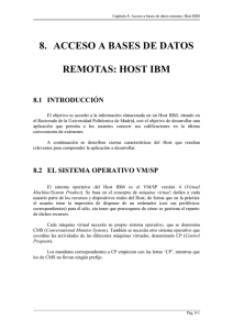 8. acceso a bases de datos remotas: host ibm