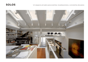 Un espacio privado para eventos, localizaciones y conciertos de piano