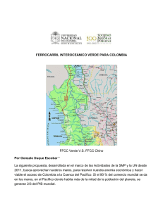 Ferrocarril Interoceánico Verde para Colombia