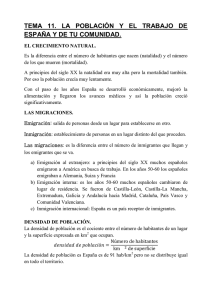 tema 11. la población y el trabajo de españa y de tu comunidad.