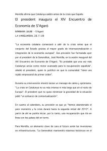 El president inaugura el XIV Encuentro de Economía de S`Agaró