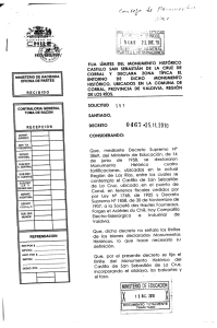 oficina de partes - Consejo de Monumentos Nacionales