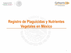Registro de Plaguicidas y Nutrientes Vegetales en México