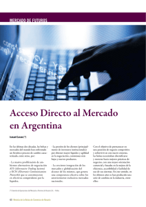 Acceso Directo al Mercado en Argentina