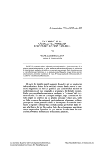 En camino al 98: Cánovas y el problema - Revista de Indias