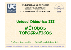 MÉTODOS TOPOGRÁFICOS - OCW Universidad de Cantabria