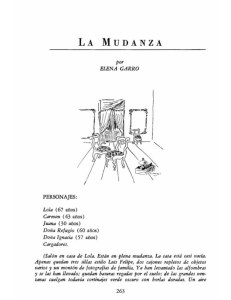 LA MUDANZA