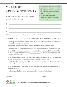 my child`s attendance goals