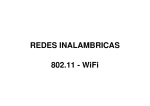 REDES INALAMBRICAS 802.11