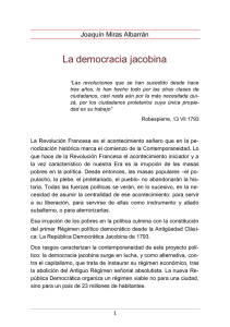 La democracia jacobina