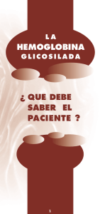 ¿ QUE DEBE SABER EL PACIENTE ? HEMOGLOBINA