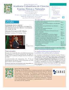 Vol 3 No14 - Academia Colombiana de Ciencias Exactas, Físicas y