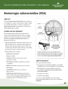Hemorragia subaracnoidea (HSA)