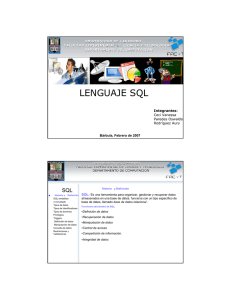 LENGUAJE SQL