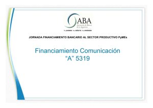 Comunicación A 5319 - ABA Asociación de Bancos de la Argentina