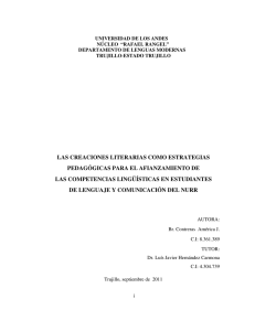 las creaciones literarias como estrategias pedagógicas para el