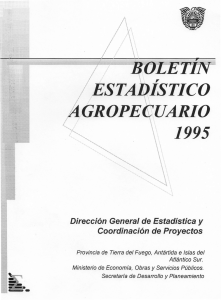 Boletín Estadístico Agropecuario 1991 – 1995
