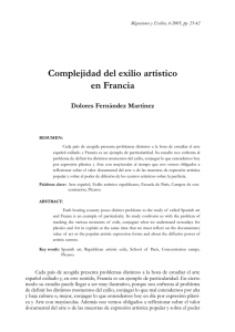 Complejidad del exilio artístico en Francia