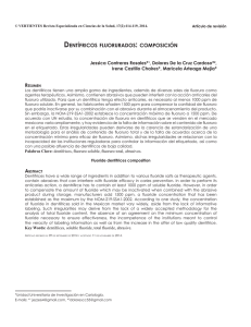 dentífricos fluorurados : composición