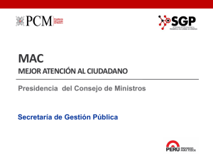 MAC - Secretaría de Gestión Pública