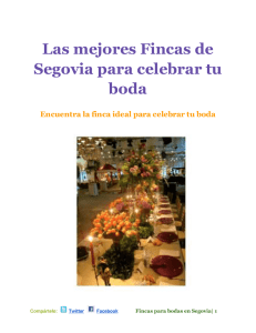 Las mejores Fincas de Segovia para celebrar tu boda Encuentra la