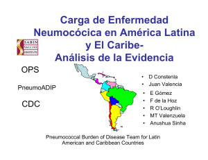 Carga de Enfermedad Neumocócica en América Latina y El Caribe