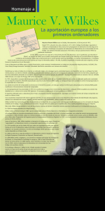 Maurice Wilkes Cartel Expositor - ETS de Ingenierías Informática y