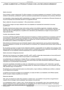 ¿cómo aumentar la productividad con los recursos mínimos?