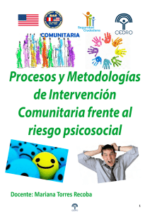Procesos y Metodologías de Intervención Comunitaria