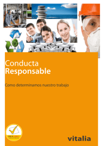 Conducta Responsable - Vitalia Green Company SL