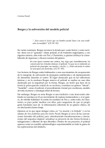 Cristina Parodi: Borges y la subversión del modelo policial