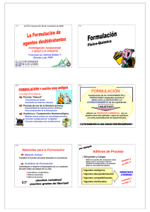 formulación - Laboratorio FIRP