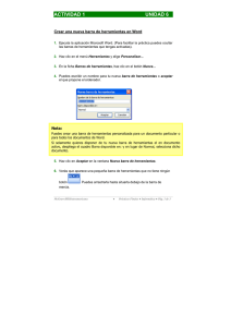 ACTIVIDAD 1 UNIDAD 6 de herramientas en Word