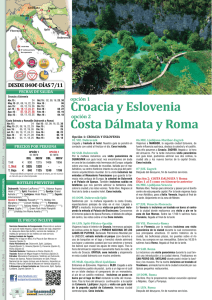Costa Dálmata y Roma Croacia y Eslovenia