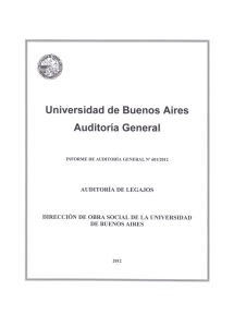 Informe de Auditoría General Final Nº 601/12