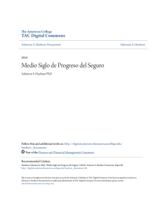 Medio Siglo de Progreso del Seguro - TAC Digital Commons