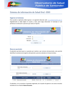Sistema de información de Salud Oral -SISO