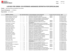 LISTADO POR ORDEN DE INTERINOS ASIGNADOS DEFINITIVA