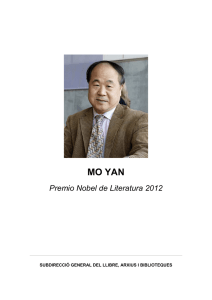 Mo Yan (Premio Nobel de Literatura 2012)