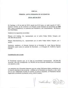 Page 1 CEMS.A. PRIMERA JUNTA ORDINARIA DE ACCIONSTAS