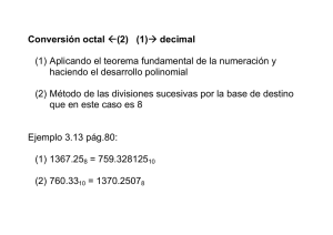 3. Conversion octal decimal