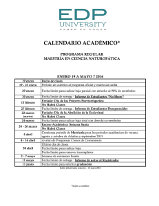 calendario académico