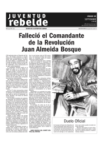Falleció el Comandante de la Revolución Juan Almeida Bosque