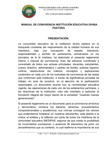 MANUAL DE CONVIVENCIA INSTITUCIÓN EDUCATIVA DIVINA