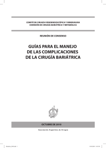 GUÍAS PARA EL MANEJO DE LAS COMPLICACIONES DE LA